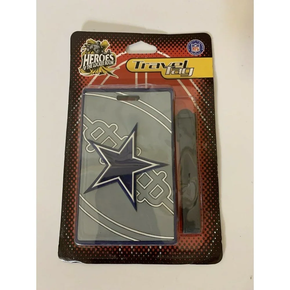 New Dallas Cowboys Travel Bag Tag Luggage ID Tag Team Colors NFL‎